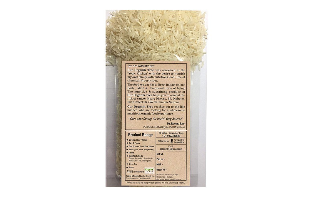 Our Organik Tree Organic Basmati Rice    Pack  450 grams